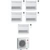 Mitsubishi CONDIZIONATORE MITSUBISHI PENTA SPLIT MFZ-KT A PAVIMENTO CONSOLE 9000+9000+12000+12000+18000 BTU INVERTER MXZ-5F102VF4 A++