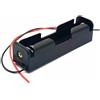 CABLEPELADO Porta batteria piatta | Supporto batteria 18650 | Include cavo da 200 mm | Tensione totale: 3,7 V (3,7 V per batteria) | Adatto per 1 batteria MR18650