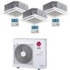 Lg Climatizzatore Condizionatore LG Cassetta 4 vie R32 Trial Split Inverter 9000 + 9000 + 18000 BTU con U.E. MU4R25 NOVITÁ Classe A++/A+