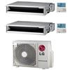 Lg Climatizzatore Condizionatore LG Canalizzabile R32 Dual Split Inverter 12000 + 12000 BTU con U.E. MU2R17 NOVITÁ Classe A+++/A++
