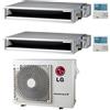 Lg Climatizzatore Condizionatore LG Canalizzabile R32 Dual Split Inverter 12000 + 18000 BTU con U.E. MU3R19 NOVITÁ Classe A+++/A++