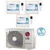 Lg Climatizzatore Condizionatore LG Artcool Gallery LCD R32 Trial Split Inverter 9000 + 9000 + 9000 BTU con U.E. MU4R25 NOVITÁ Classe A++/A+