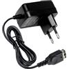 OcioDual Caricabatteria Muro Trasformatore 2 Pin EU Nero Compatibile con DS Game Boy Advance SP NDS GBASP Alimentatore di Rete Caricatore Europlug