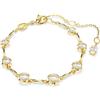 SWAROVSKI BRACCIALE TENNIS IMBER, BIANCO, PLACCATO COLO ORO 5705465