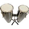 Congas Modellino da 12 cm Nere Regalo Musicale Conga Miniature Black SIlver