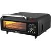 LITTLE BALANCE 8733 Revolution'Air, Forno per pizza elettrico, Multifunzionale, 3 in 1, Air Fryer, Forno Grill, 10 modalità di cottura, 7 accessori, Pietre per pizza, Fino a 400 °C, 2000 W, Nero