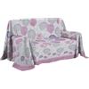 PENSIERI DELICATI Telo Copridivano 180 x 290 cm Made in Italy, Telo Copritutto 100% Cotone Puro, Fantasia Palloncini Rosa, Ideale come Telo Arredo, Salvadivano o Copriletto Estivo (1 Piazza)