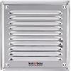 KOTARBAU® Griglia Aerazione Quadrata - Acciaio Inox - 16.5x16.5 cm - Argento - Griglia Ventilazione - con Rete Anti Insetti - Resistente Alla Corrosione