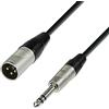 Adam Hall Cables 4 STAR BMV 0300 - Cavo microfono REAN XLR maschio a jack stereo da 6,3 mm 3 m