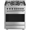 Smeg Cucina B71GMX2 70x60 Inox 5 Fuochi Forno Elettrico - PRONTA CONSEGNA - Garanzia Italia