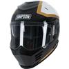 SIMPSON Casco Simpson Venom Tanto nero tangol bianco