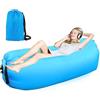 FainFun Divano Lettino da Spiaggia Gonfiabile, 200 * 70cm Sedia Gonfiabile Spiaggia, Sdraio Gonfiabile ad Aria, Poltrona Gonfiabile da Esterno, per Campeggio, Feste in Piscina (Blu cielo)