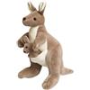 TOPLITHE Giocattolo di Peluche Canguro, Adorabile Canguro Madre e Cucciolo, Peluche Morbido e Coccoloso for Regali for Bambini e Decorazione della Camera(27CM/10IN)