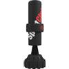 SPORTNOW Sacco da Boxe da Terra con Bersaglio, Sacco da Boxe Autoportante Professionale con Base Riempibile e Ventose, Nero