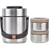 Jenngaoo Thermos per Alimenti da 1500ml, Barattolo per Alimenti Thermos per Il Pranzo Isolato Sottovuoto in Acciaio Inossidabile 304 per Cibi Freddi o Caldi