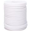 Craftdady Tubo cavo da 15 m, in gomma PVC, avvolto intorno a un filo di memoria, per collane e bracciali, colore bianco