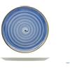 Saturnia Piatto Pizza e sottopiatto Modello Circus Blu 33cm