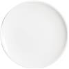 SATURNIA 5595207 Piatto Piano Siviglia in Porcellana, Bianca, Cm 28, Porcelain