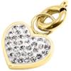 Marlù Gioielli Charm Cuore Oro Strass Bianchi Marlù 18CH091G-W