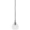 Miloox Sforzin ADONE SOSPENSIONE 1 LUCE DIFFUSORE VETRO TRASPARENTE ATTACCO E27