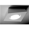Tecnico by Sforzin ANCHISE lampada da Soffitto 1 Luce in gesso bianco attacco GX53 18x17,5cm