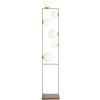 Miloox Sforzin BUBLE LAMPADA DA TERRA 6 SFERE OPALINO STRUTTURA ORO SPAZZOLATO E BRONZO ATTACCO E27