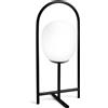 Miloox Sforzin DROP LAMPADA DA TAVOLO 1 LUCE MONTATURA NERO VERNICIATO ATTACCO E27 CON DIMMER SUL CAVO