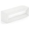 Tecnico by Sforzin HERMIONE Applique da Parete 1 Luce attacco G9 in gesso colore bianco h70x220mm