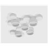 Tecnico by Sforzin CHIO lampada da soffitto 5 Luci attacco GX53 In Linea in gesso bianco