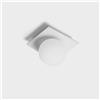 Tecnico by Sforzin CICLADI lampada da soffitto 1 Luce in gesso bianca attacco GX53 21x21cm