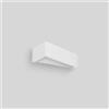Tecnico by Sforzin Applique TEOS Parete 1 Luce bianca in gesso doppia emissione attacco G9 23cm