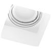 Tecnico by Sforzin Faretto ATTICA ORIENTABILE Incasso 1 Luce bianco in gesso