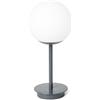 Miloox Sforzin JUGEN LAMPADA DA TAVOLO STRUTTURA OTTANIO VETRO BIANCO ATTACCO E27