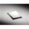 Tecnico by Sforzin FILIATRA faretto ad Incasso 1 Luce Quadrato Con Vetro Nero GX53