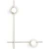 Miloox Sforzin MIKADO LAMPADA DA PARETE O SOFFITTO 2 LUCI CIPRIA E TRASPARENTE ATTACCO G9