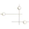 Miloox Sforzin MIKADO LAMPADA DA PARETE O SOFFITTO 3 LUCI CIPRIA E TRASPARENTE ATTACCO G9
