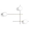 Miloox Sforzin MIKADO LAMPADA DA PARETE O SOFFITTO 3 LUCI CIPRIA E BIANCO OPACO ATTACCO G9