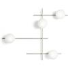 Miloox Sforzin MIKADO LAMPADA DA PARETE O SOFFITTO 4 LUCI CIPRIA E BIANCO OPACO ATTACCO G9