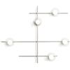 Miloox Sforzin MIKADO LAMPADA DA PARETE O SOFFITTO 5 LUCI CIPRIA E TRASPARENTE ATTACCO G9