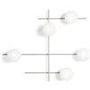 Miloox Sforzin MIKADO LAMPADA DA PARETE O SOFFITTO 5 LUCI CIPRIA E BIANCO OPACO ATTACCO G9