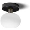 Miloox Sforzin MOSE LAMPADA DA PARETE O SOFFITTO STRUTTURA NERA PARTICOLARI BRONZO ATTACCO G9