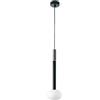 Miloox Sforzin MOSE LAMPADARIO A SOSPENSIONE GRANDE BRONZO SPAZZOLATO MOTATURA NERA ATTACCO G9