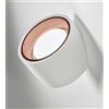 Tecnico by Sforzin NASSO applique da Parete 1 Luce attacco GX53 Tonda rame in gesso e alluminio d.12cm 60°