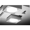 Tecnico by Sforzin SIBARI lampada da Soffitto 2 Luci in gesso bianco attacco GX53 29x20,7cm