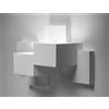 Tecnico by Sforzin SIDE applique da parete 2 Luci Up/Down in gesso bianco, attacco GX53 23x12,5x38,5cm