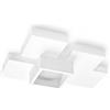 Tecnico by Sforzin SIDE lampada da Soffitto 1 Luce Cubo LM GX53 in gesso bianco 33,5cm