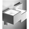 Tecnico by Sforzin SIDE SMALL 2 luci applique a parete UP ATTACCO GX53 bianca in gesso