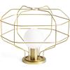 Miloox Sforzin WIRE LAMPADA DA TAVOLO GABBIA ORO 1 LUCE ATTACCO G9 DIMMER SUL CAVO H.30,2CM