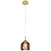 Miloox Sforzin X-RAY SOSPENSIONE 1 LUCE VETRO GRANDE RAME MONTATUTA ORO ATTACCO G9