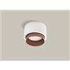 Tecnico by Sforzin SYME lampada da Soffitto 1 Luce attacco GX53 Tonda rame in gesso e alluminio d.9-11cm